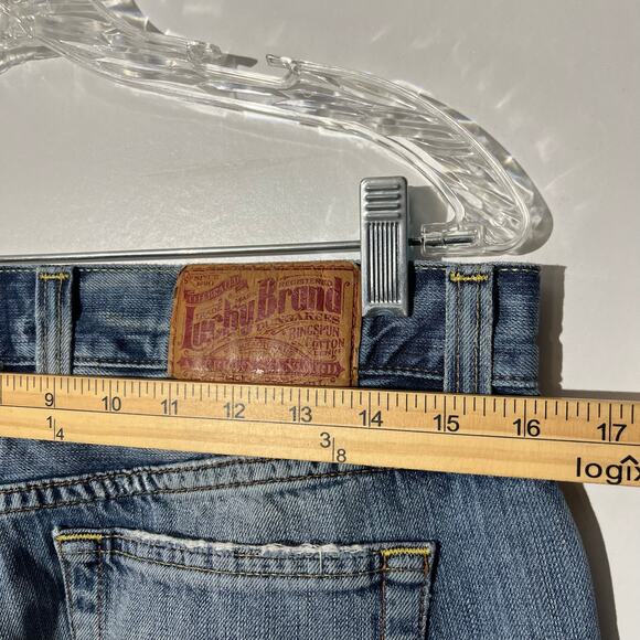 Lucky Brand Bootcut Distressed 5 Pocket Casual Blue Denim Jeans Women’s Size 30 - Picture 5 of 8